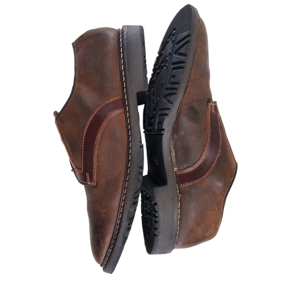 Allen Edmonds Berkshire Derby Shoes Men 10 D Medium Brown Leather Casual Comfort main image 4